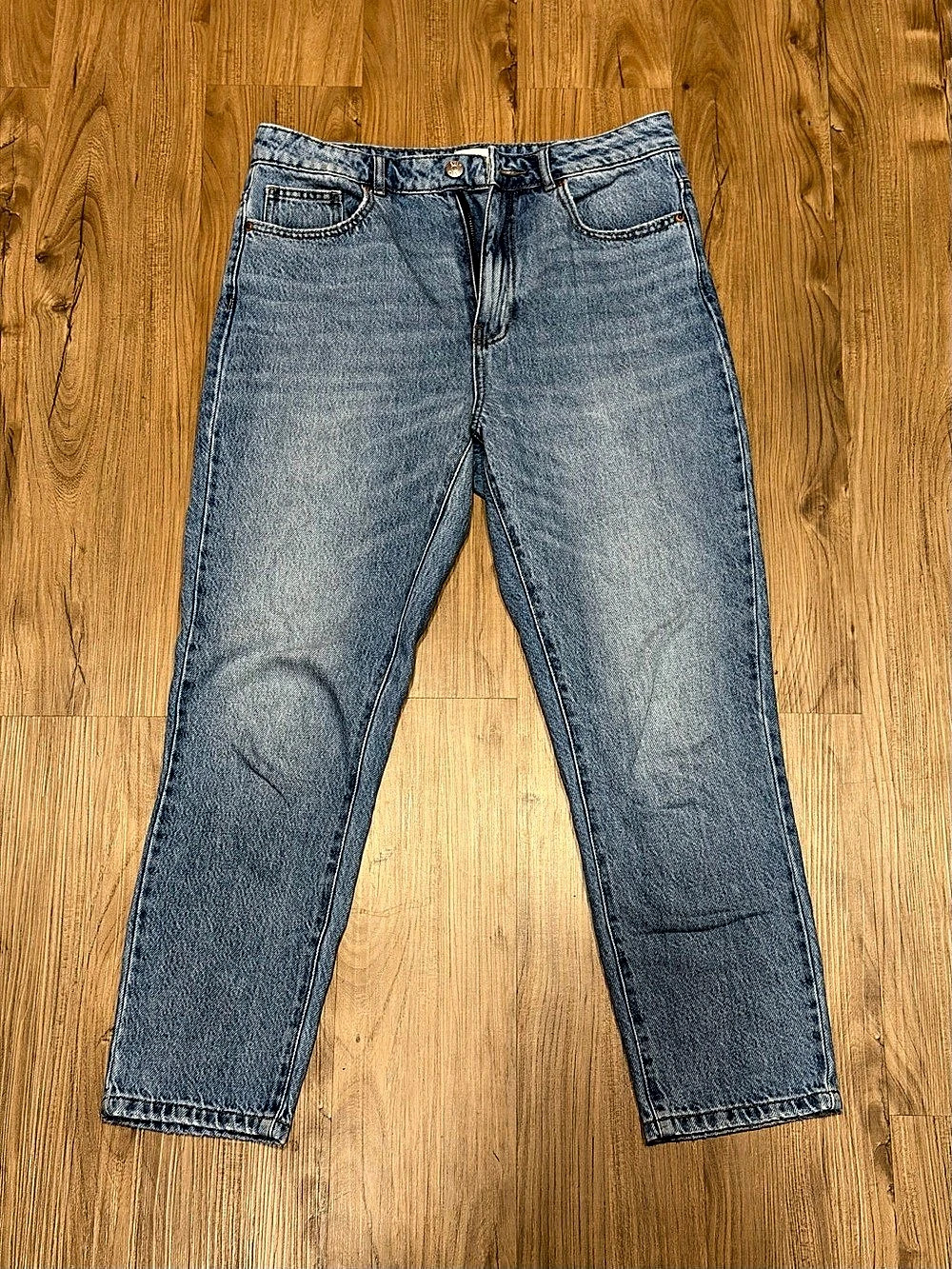 ONLY ONLCARA PINE HIGH RISE STRAIGHT DENIM Straight Leg Blue Size M (32)